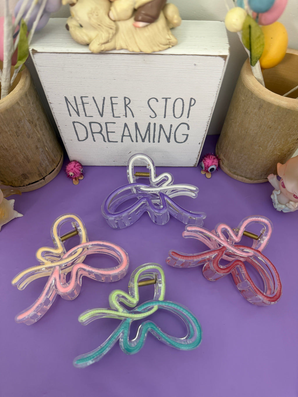 🦋Summer dopamine colourful Butterfly Claw clips 🦋