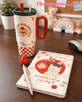 Book and Water Bottle