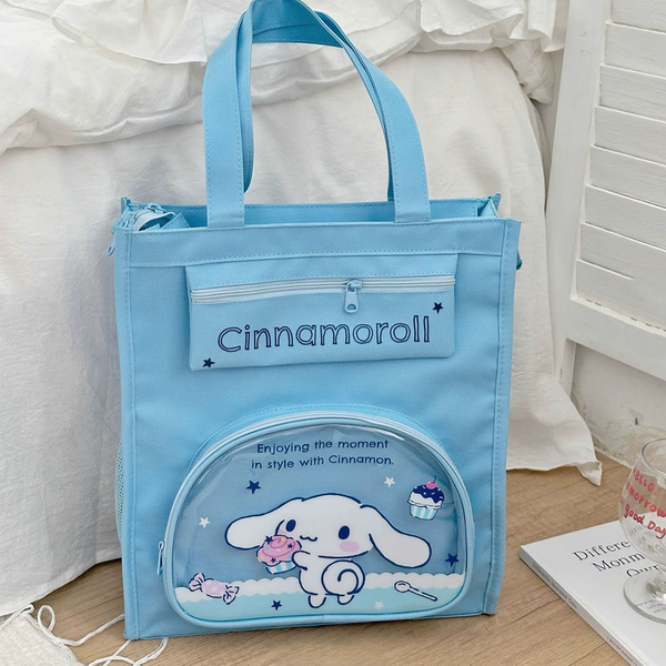 ✨ Tote Bags with Zipper & Matching Pencil Case